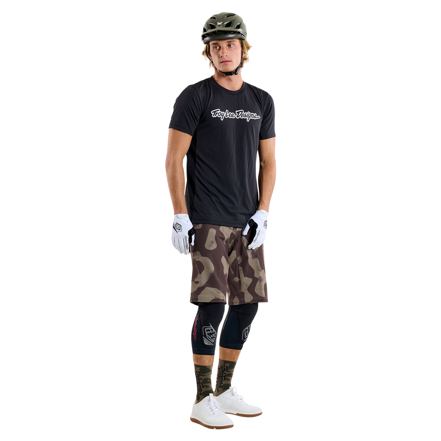 TROY LEE DESIGNS SKYLINE RIDE TEE SIGNATURE Jersey Short Sleeve Black 2025