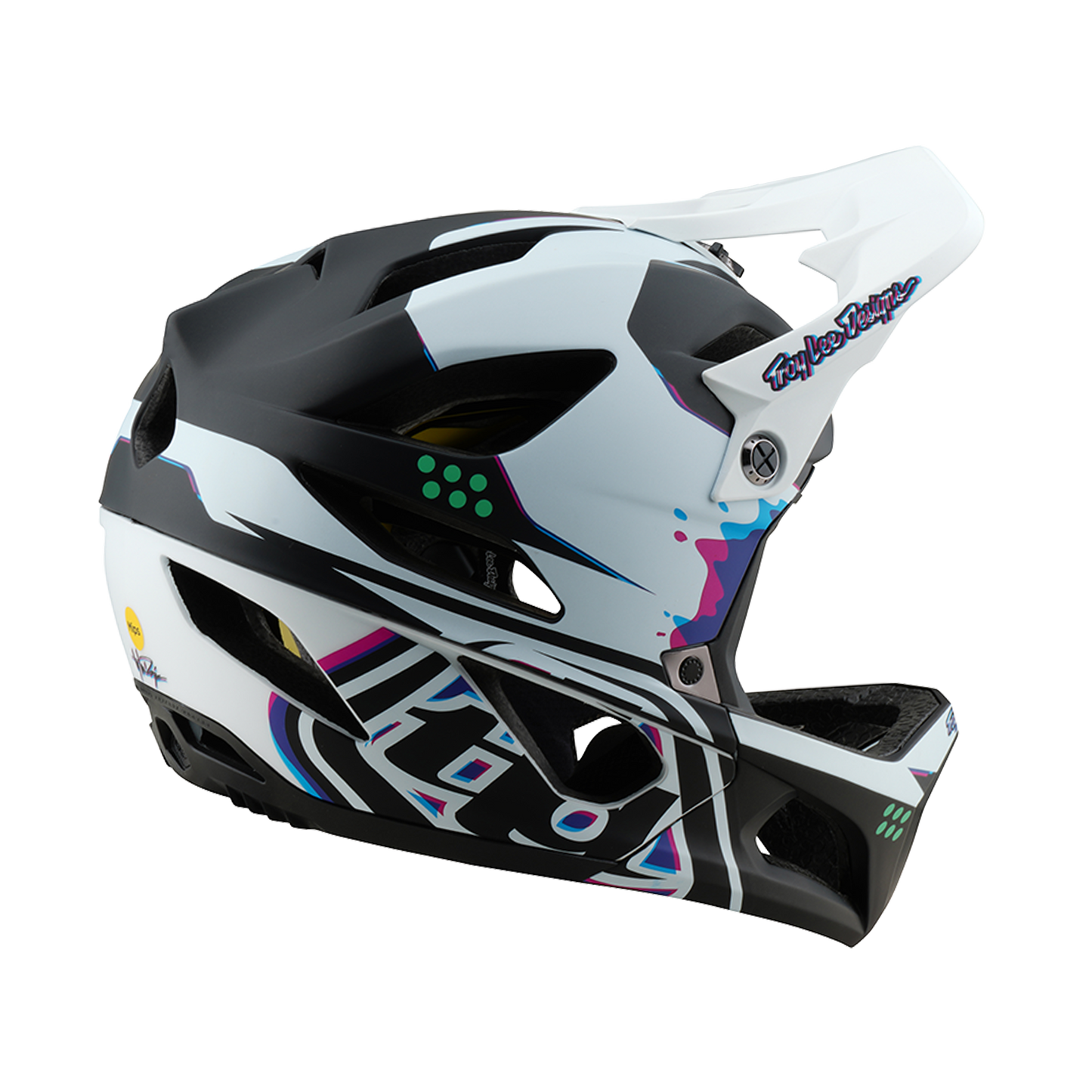 TROY LEE DESIGN STAGE MIPS MTB κράνος μαύρο/λευκό
