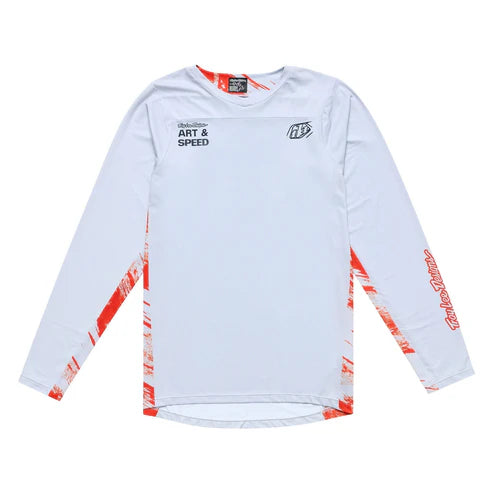 TROY LEE DESIGNS SKYLINE Long Sleeve Jersey White/Red