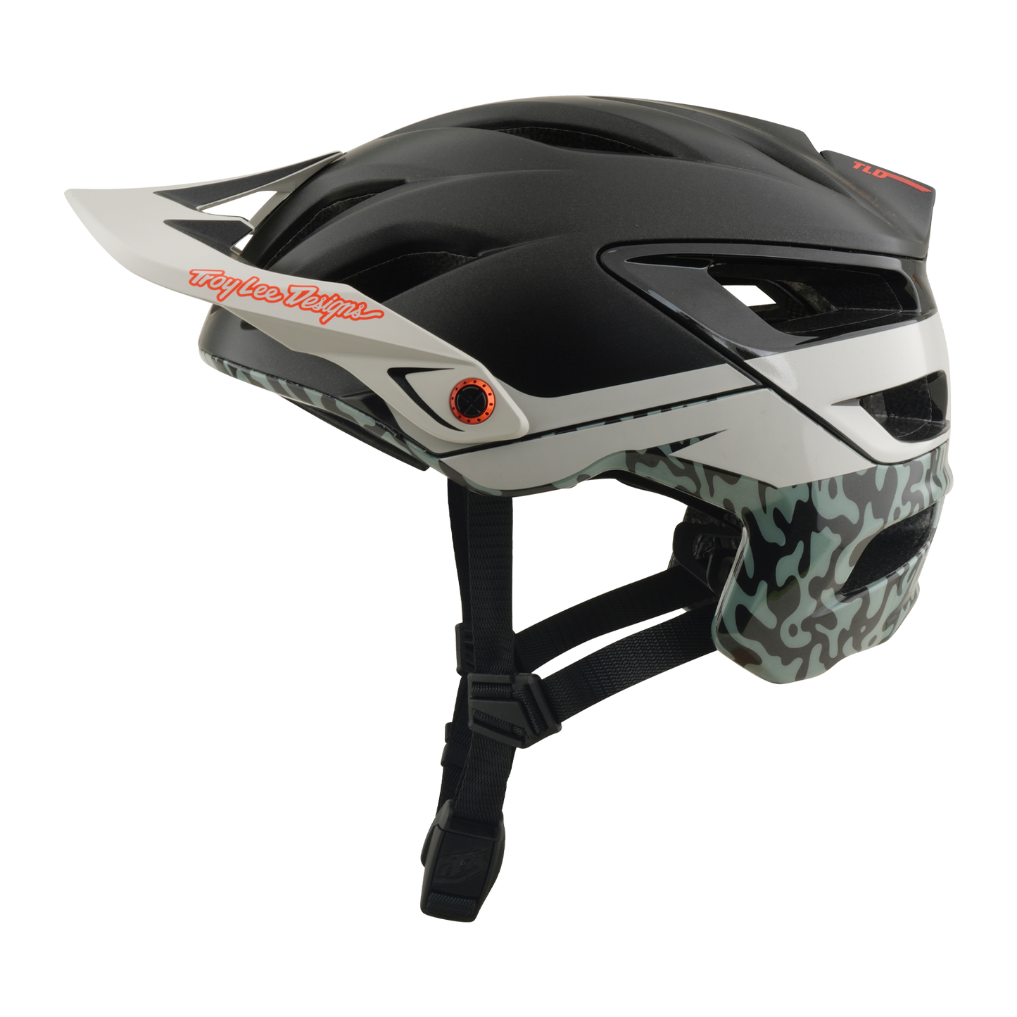 MTB helmet TROY LEE DESIGNS A3 MIPS HALO PUMICE Charcoal/White