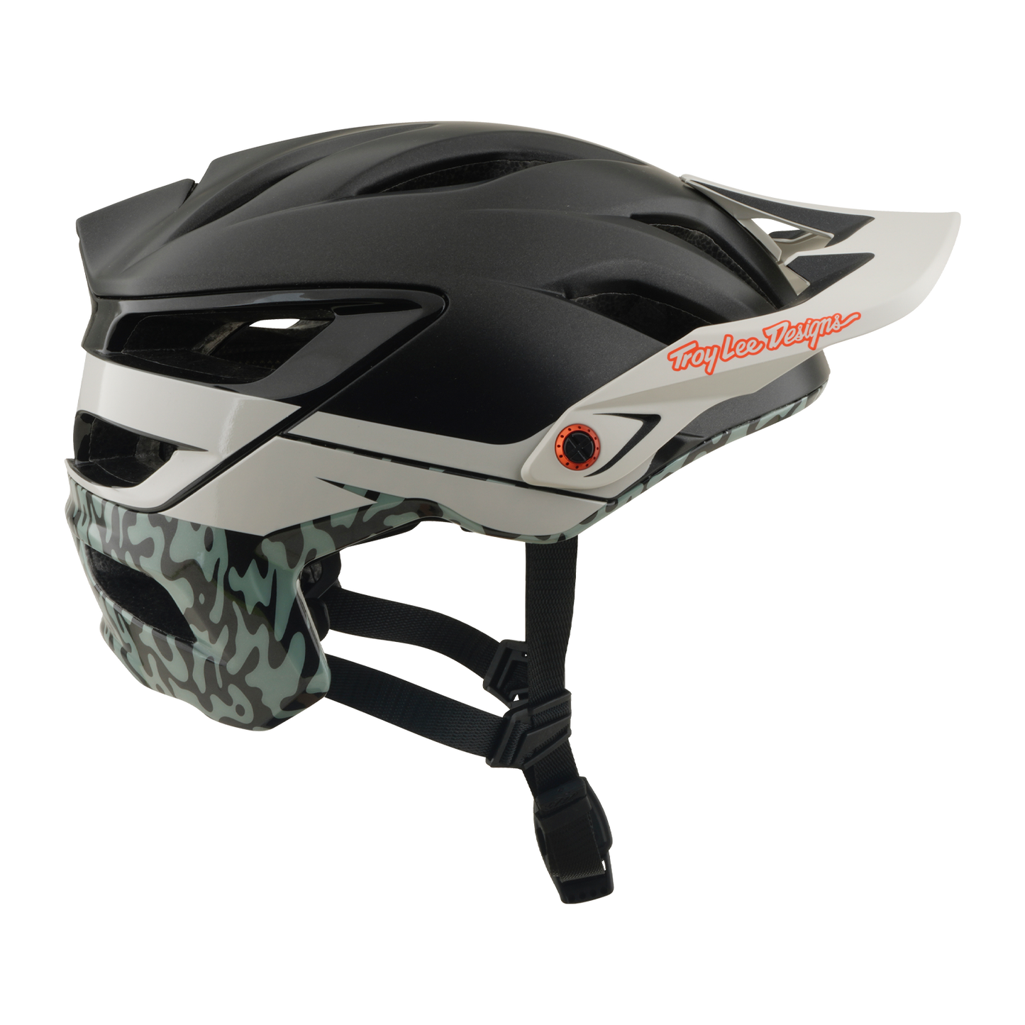 MTB helmet TROY LEE DESIGNS A3 MIPS HALO PUMICE Charcoal/White