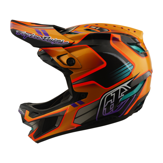 TROY LEE DESIGNS D4 CARBON MIPS Crest Gold MTB κράνος