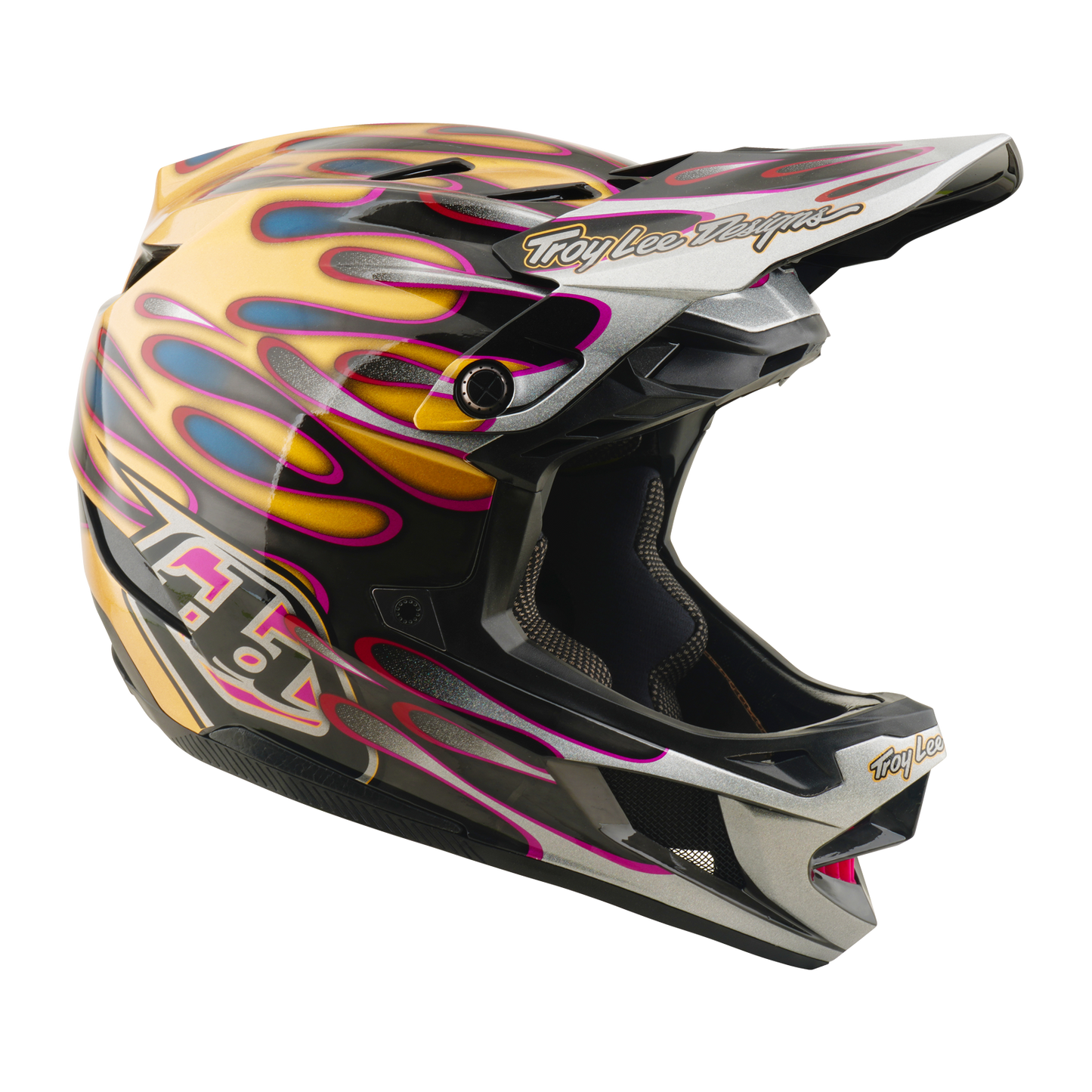 TROY LEE DESIGNS D4 CARBON MIPS Overspray Gold/Black MTB κράνος