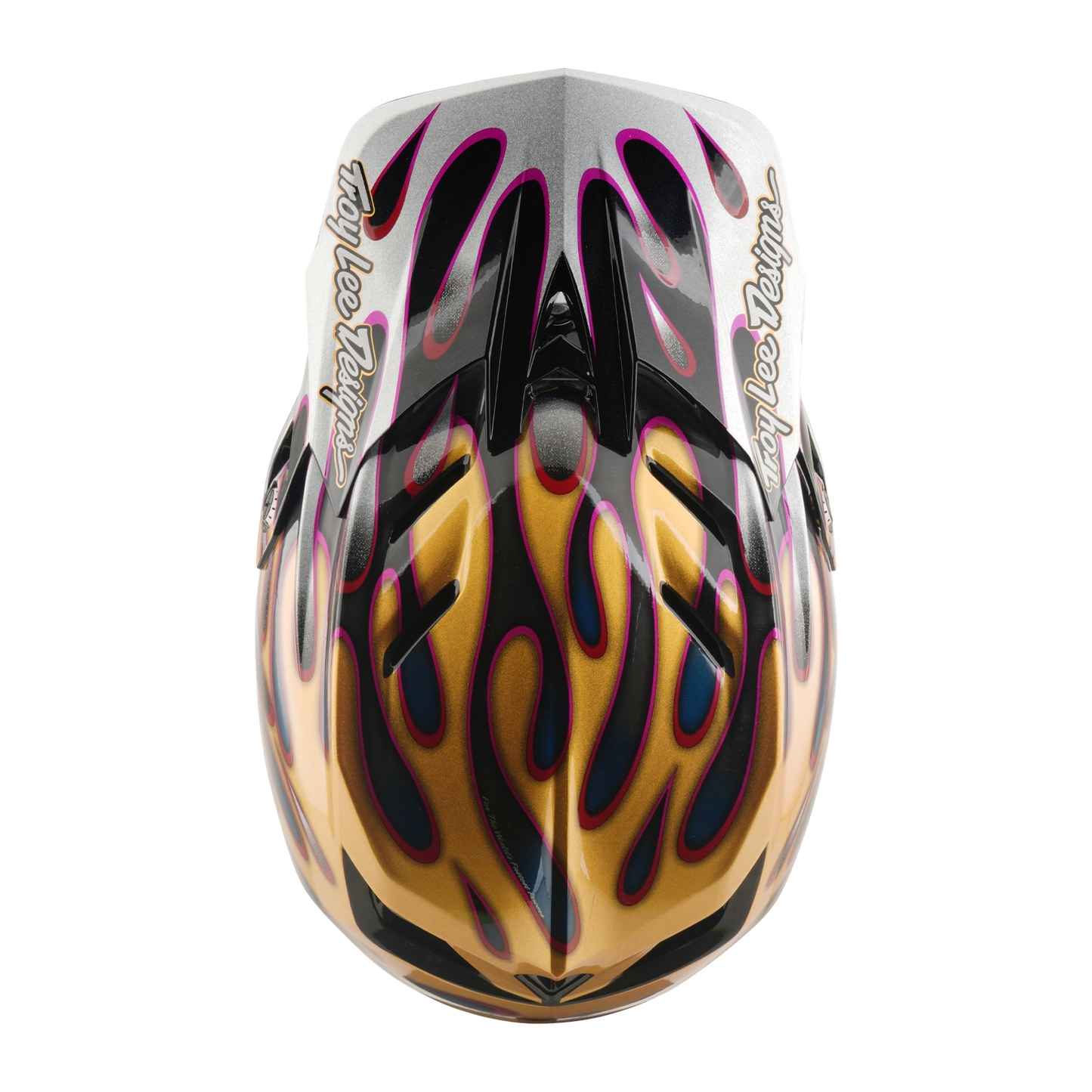 TROY LEE DESIGNS D4 CARBON MIPS Overspray Gold/Black MTB κράνος