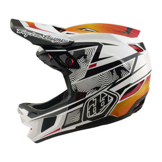TROY LEE DESIGNS D4 COMPOSITE MIPS LINED UP κράνος MTB Λευκό