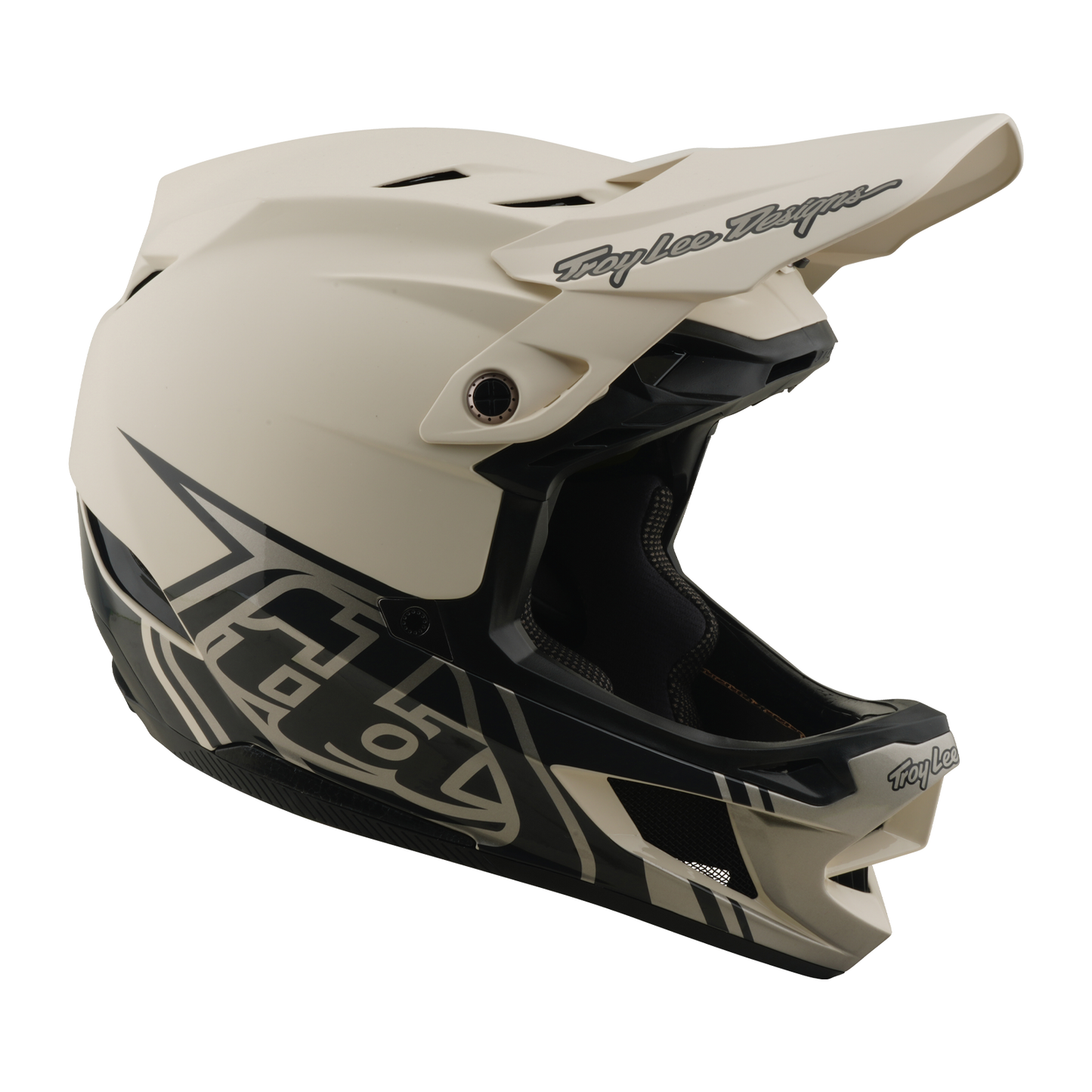 MTB helmet TROY LEE DESIGNS D4 COMPOSITE MIPS STEALTH PUMICE White