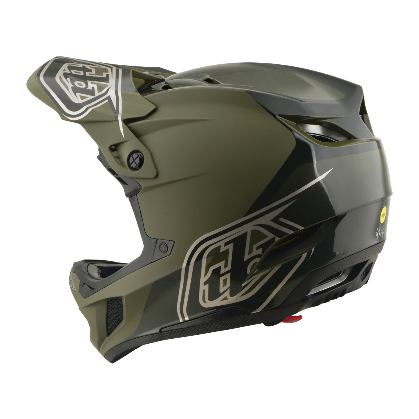 MTB Helmet TROY LEE DESIGNS D4 POLYACRYLITE MIPS SHADOW BEETLE Khaki