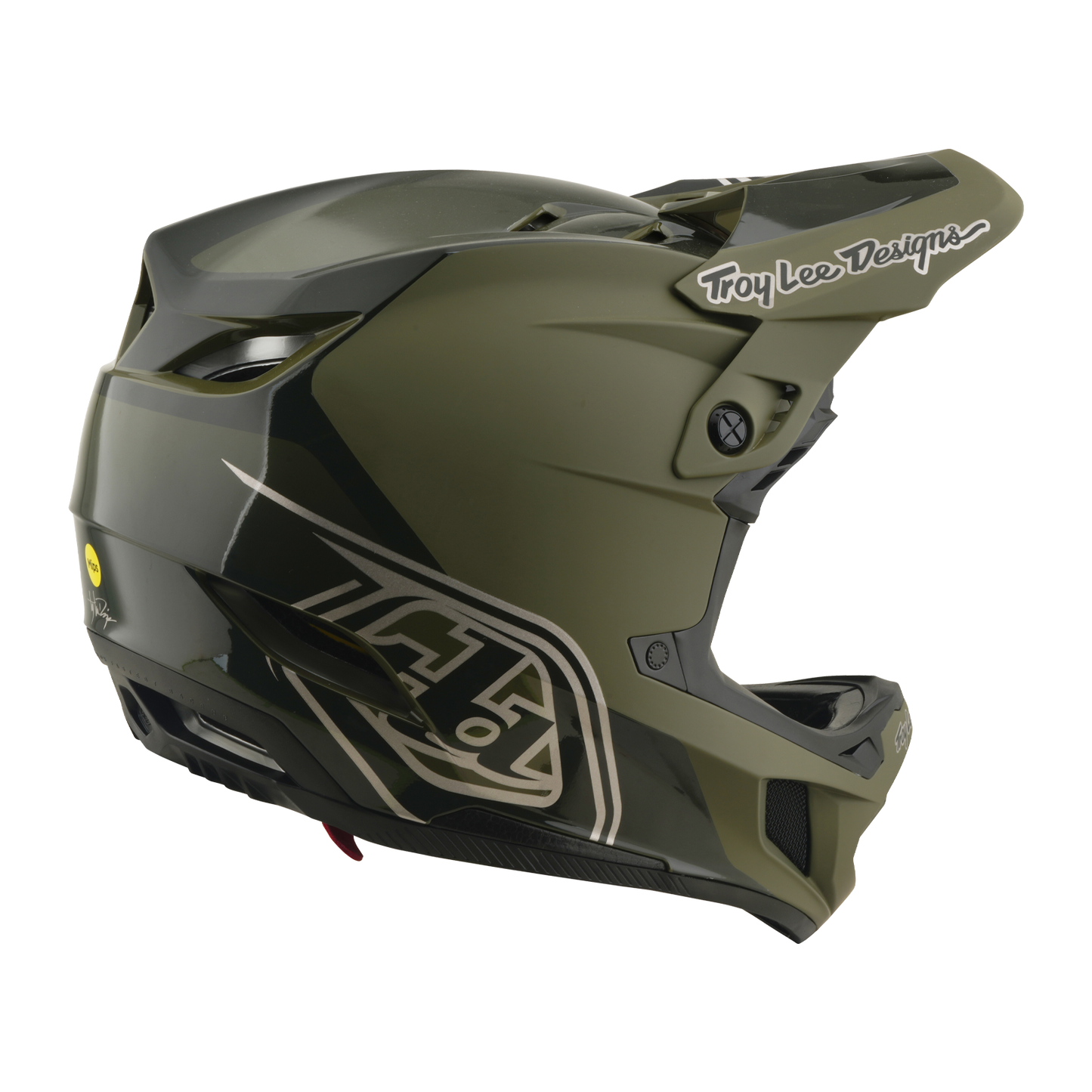 MTB Helmet TROY LEE DESIGNS D4 POLYACRYLITE MIPS SHADOW BEETLE Khaki