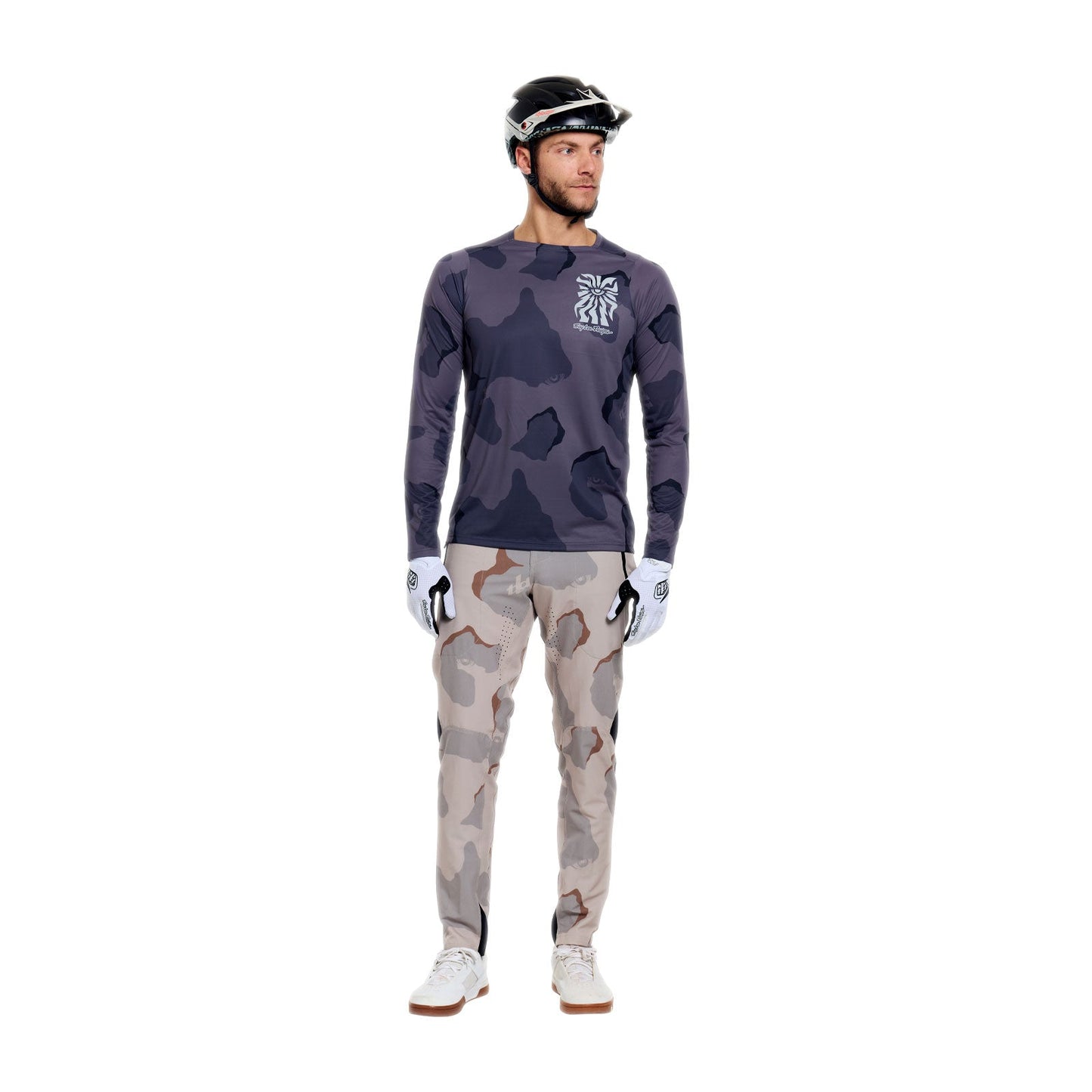 TROY LEE DESIGNS SKYLINE PRO FLOW CAMO Μακρυμάνικη φανέλα Carbon