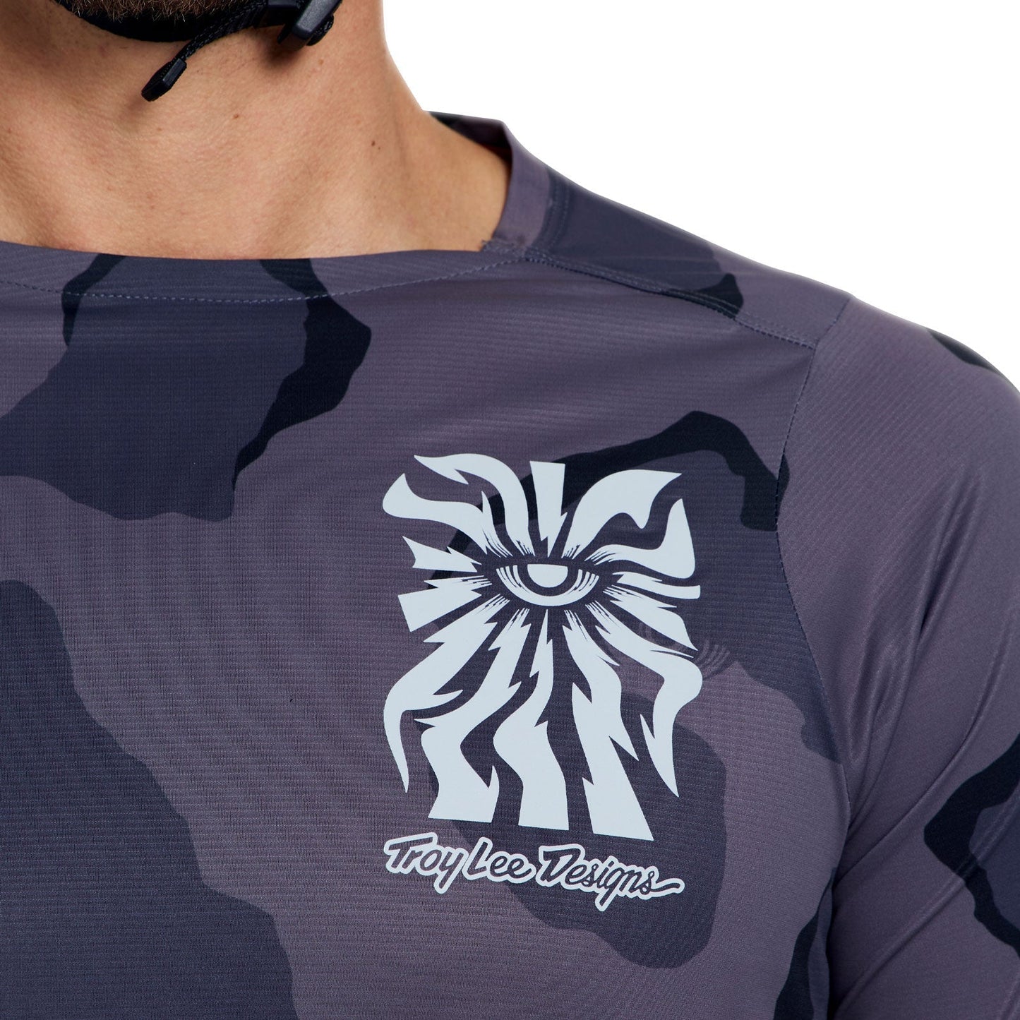 TROY LEE DESIGNS SKYLINE PRO FLOW CAMO Μακρυμάνικη φανέλα Carbon