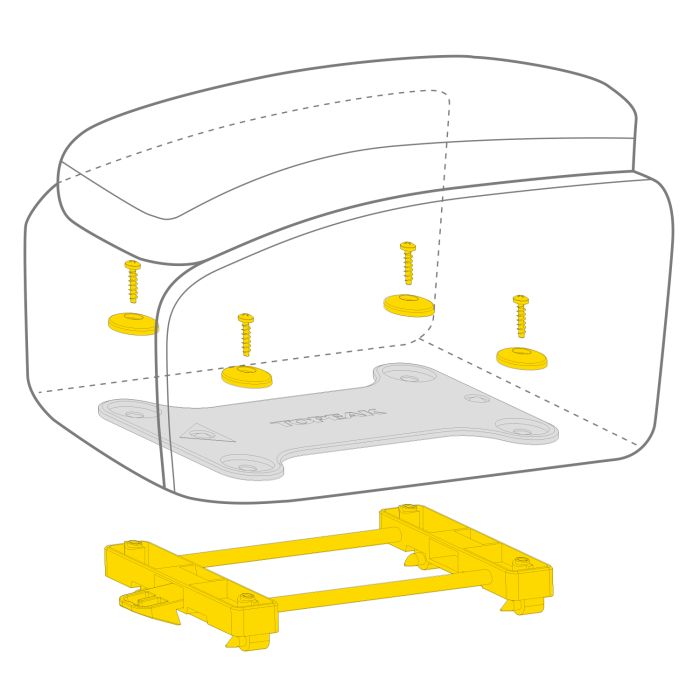 Τσάντα μεταφοράς αποσκευών TOPEAK MTM TRUNKBAG DXP 19.4 L Μαύρο