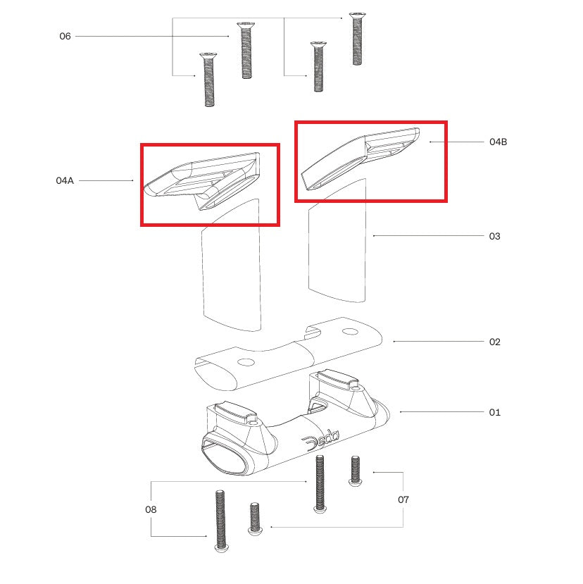 DEDA mounting plates for TT314 bracket