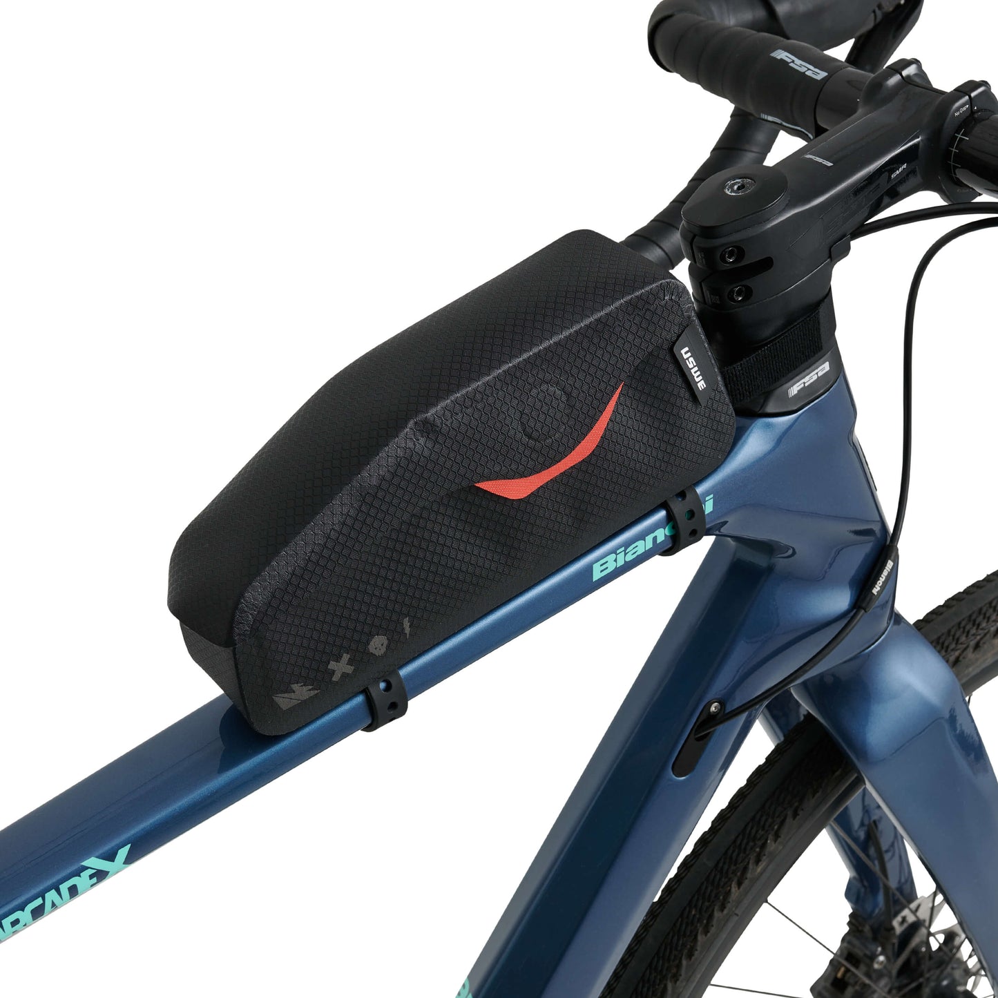 USWE TOP TUBE MAGNETIC 1.2 L Black Frame Bag