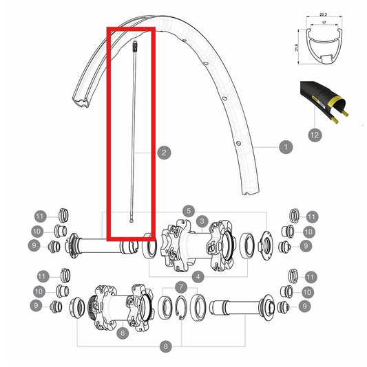 ΚΙΤ 12 FT/NDS KSYRIUM PRO D/ALLROAD PRO SPK 291,5MM