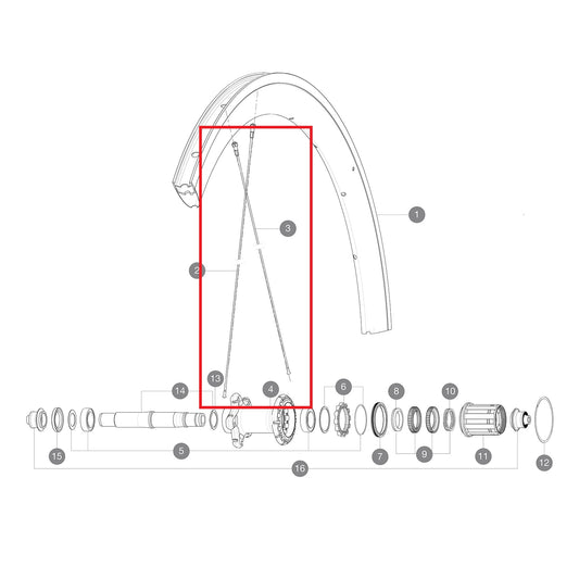 KIT 12 BUTTED AERO STAINLESS SPOKE 277 + ALU NIPPLE + WASHER
