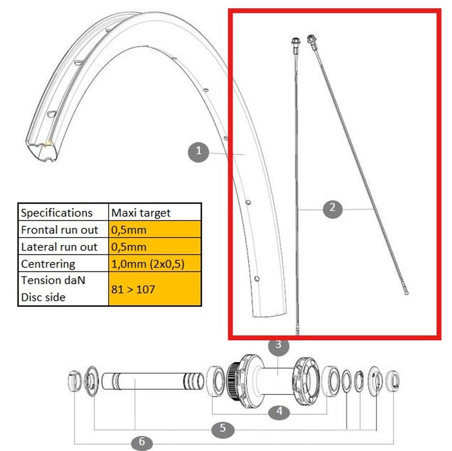 ΚΙΤ 12 ΜΠΡΟΣΤΙΝΌ/ΠΊΣΩ COSMIC SL 32 DISC BUTTED STAINLESS SPOKE 284MM + ΧΑΛΎΒΔΙΝΗ ΘΗΛΉ + ΡΟΔΈΛΑ