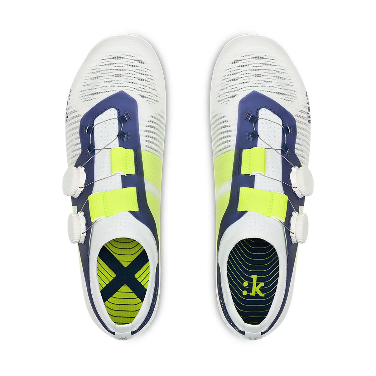 FIZIK VENTO VEGA CARBON Road Shoes, White/Yellow