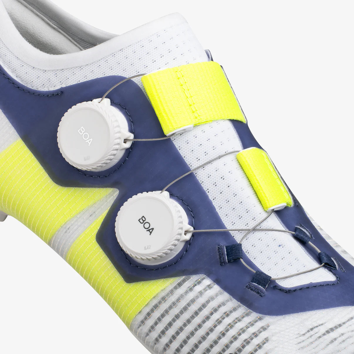 FIZIK VENTO VEGA CARBON Road Shoes, White/Yellow