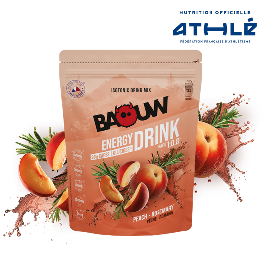 Ενεργειακό ποτό BAOUW ISOTONIC (585g) Ροδάκινο Δενδρολίβανο