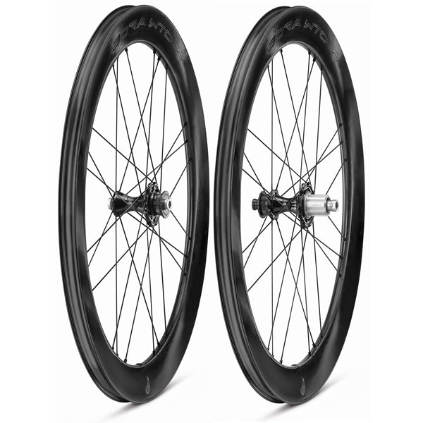 Pair of CAMPAGNOLO BORA WTO 60 C23 DISC Tubeless Ready Wheels (Center Lock)