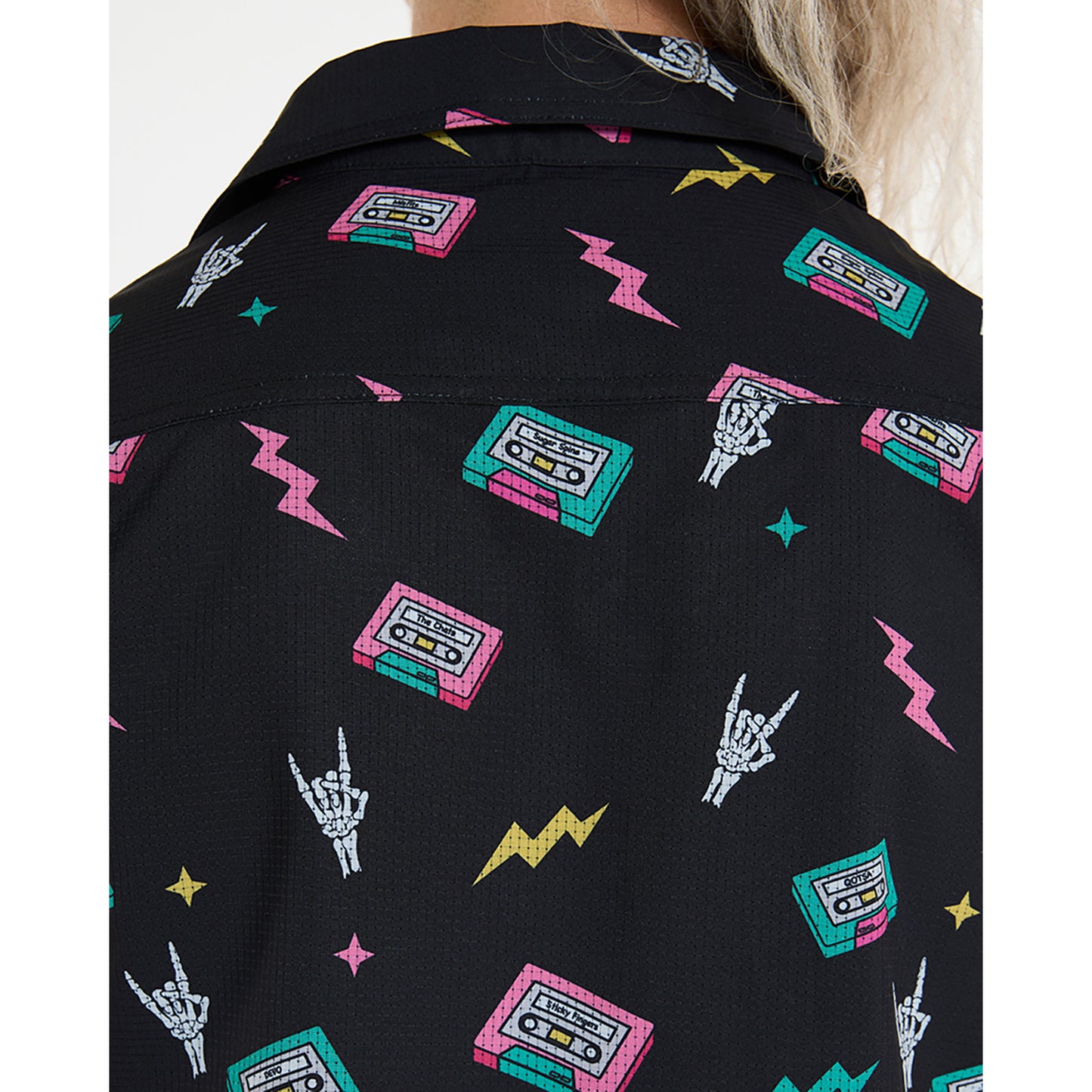 Technical shirt DHARCO TECH PARTY MIX TAPE Women's Black