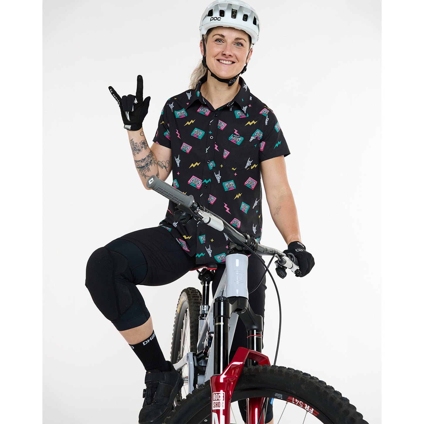 Technical shirt DHARCO TECH PARTY MIX TAPE Women's Black
