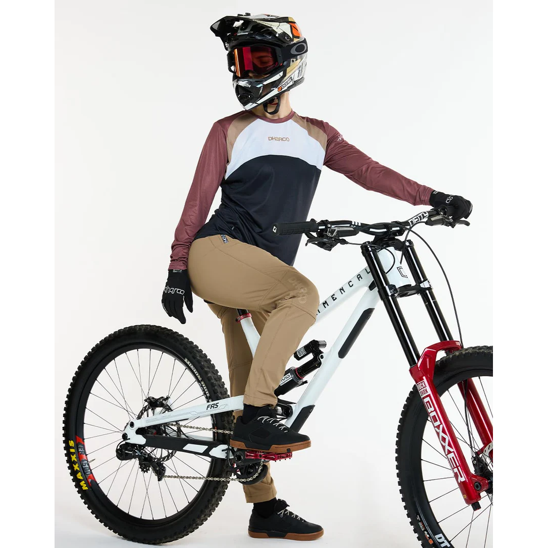 Γυναικείο DHARCO RACE LOTUS Long Sleeve Jersey Μαύρο/Μπρονζέ