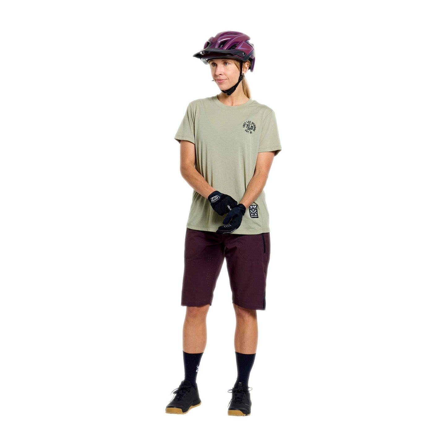 TROY LEE DESIGNS LILIUM RIDE STAMPS Women's Short Sleeve Jersey Sage