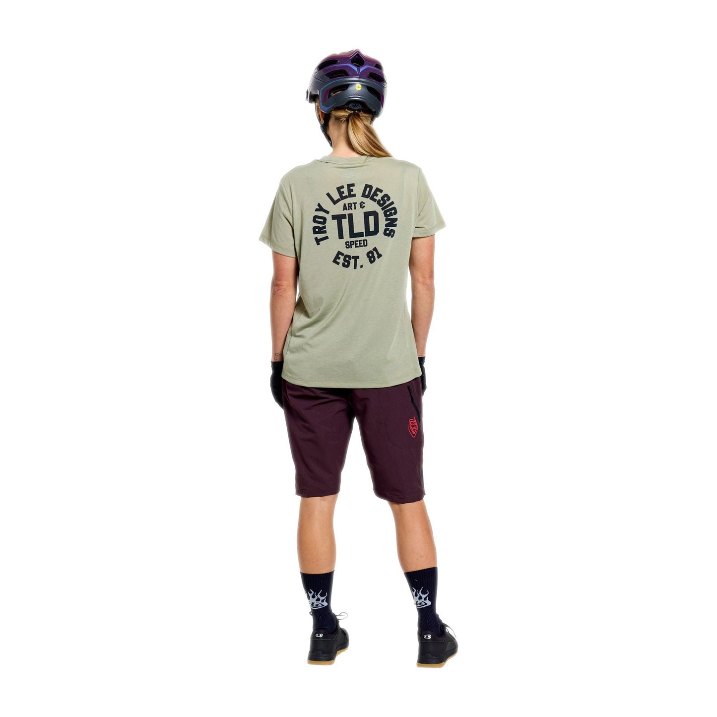 TROY LEE DESIGNS LILIUM RIDE STAMPS Women's Short Sleeve Jersey Sage