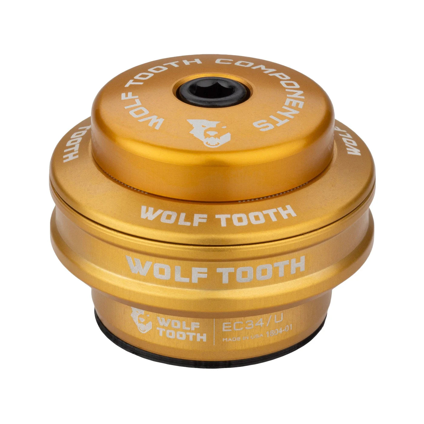 Tall Cup for WOLF TOOTH PERFORMANCE 1"1/8 EC34 External Headset, 16 mm Stack, Gold