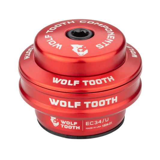 Ψηλό κουβέτο για εξωτερικό σετ τιμονιού WOLF TOOTH PERFORMANCE 1"1/8 EC34 Stack 16 mm Κόκκινο