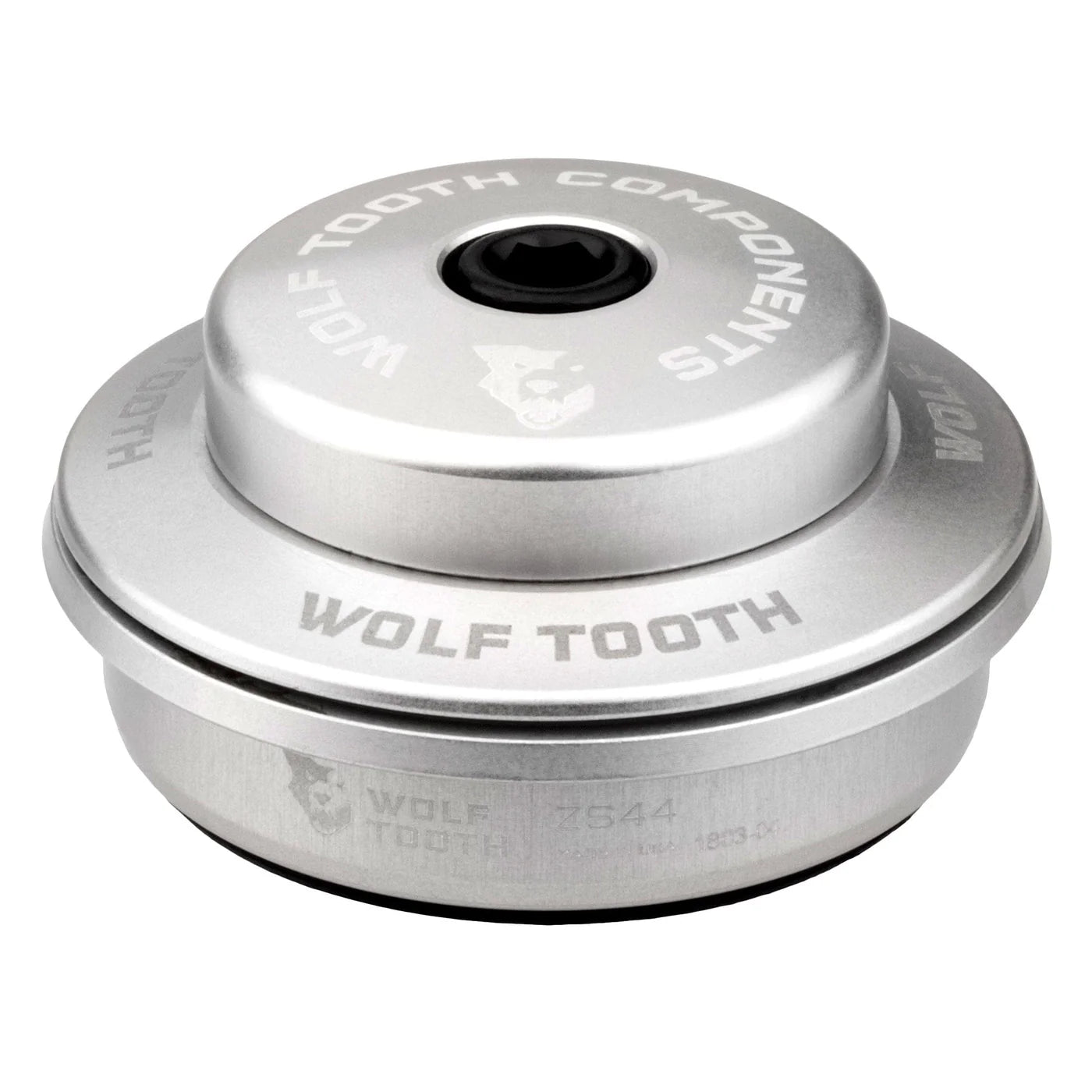 High-Profile Cup for WOLF TOOTH PREMIUM 1"1/8 Semi-Integrated Headset, ZS44, 6 mm Stack, Silver