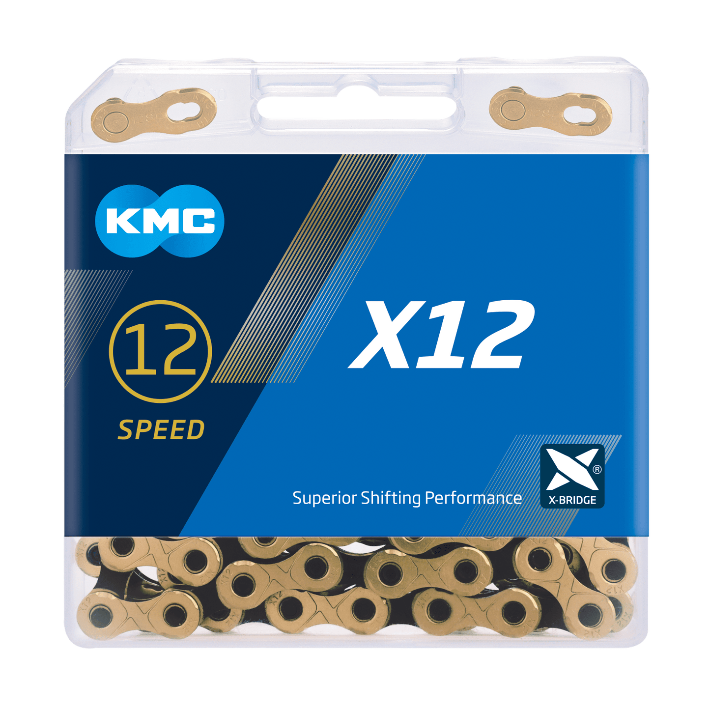 KMC X12 Ti-N 12V Chain, Black/Gold