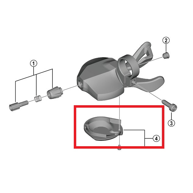 Κάλυμμα μοχλού SHIMANO U4010 δεξιά