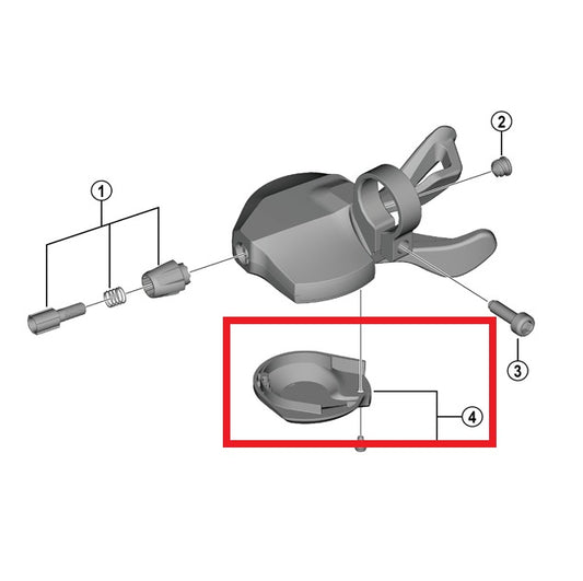 Κάλυμμα μοχλού SHIMANO U4000 δεξιά