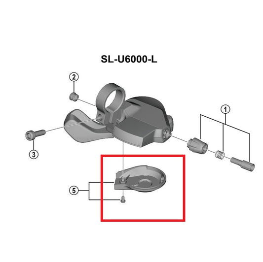 Κάλυμμα αριστερού μοχλού SHIMANO U6000