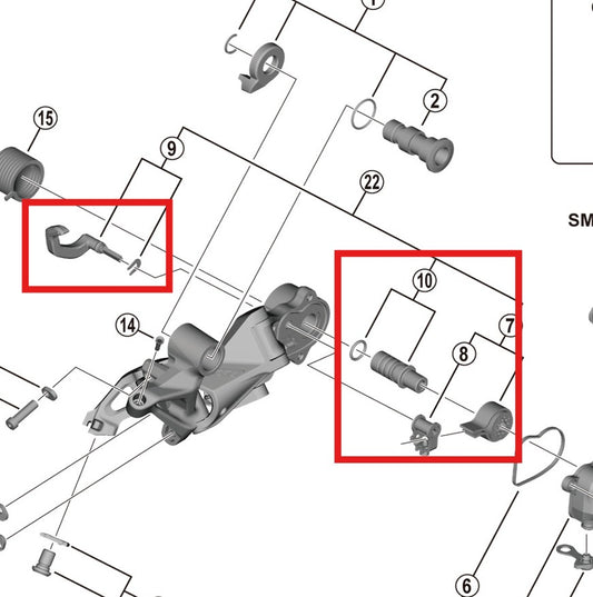 SHIMANO RD-M9120-SGS Clevis Stabilizer Kit