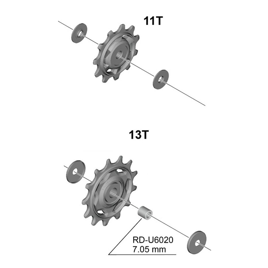 SHIMANO RD-6020 10/11V Πίσω γρανάζια ντεραγιέρ