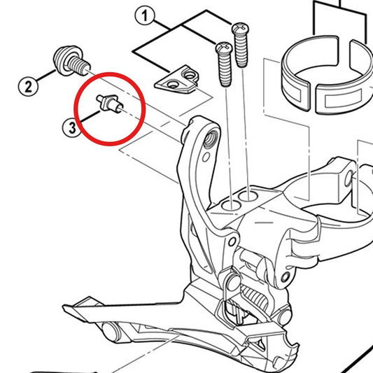 Οδηγός καλωδίου για το μπροστινό επιλογέα SHIMANO FD-6800/5800/4700/U5000