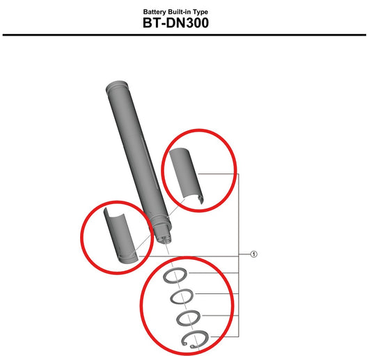 Προσαρμογέας μπαταρίας SHIMANO BT-DN300