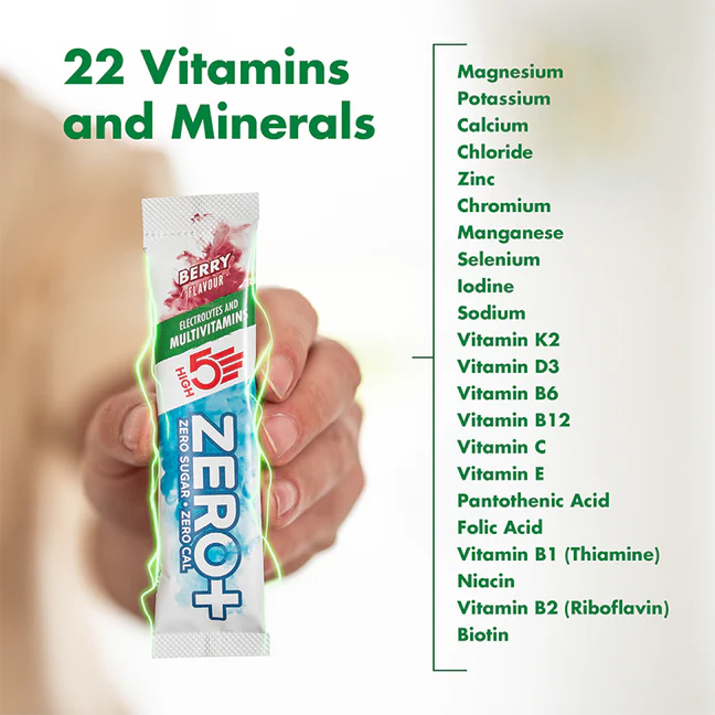 HIGH 5 ZERO+ Πολυβιταμινούχο HYDRATING STICK (7g ) Κόκκινα φρούτα