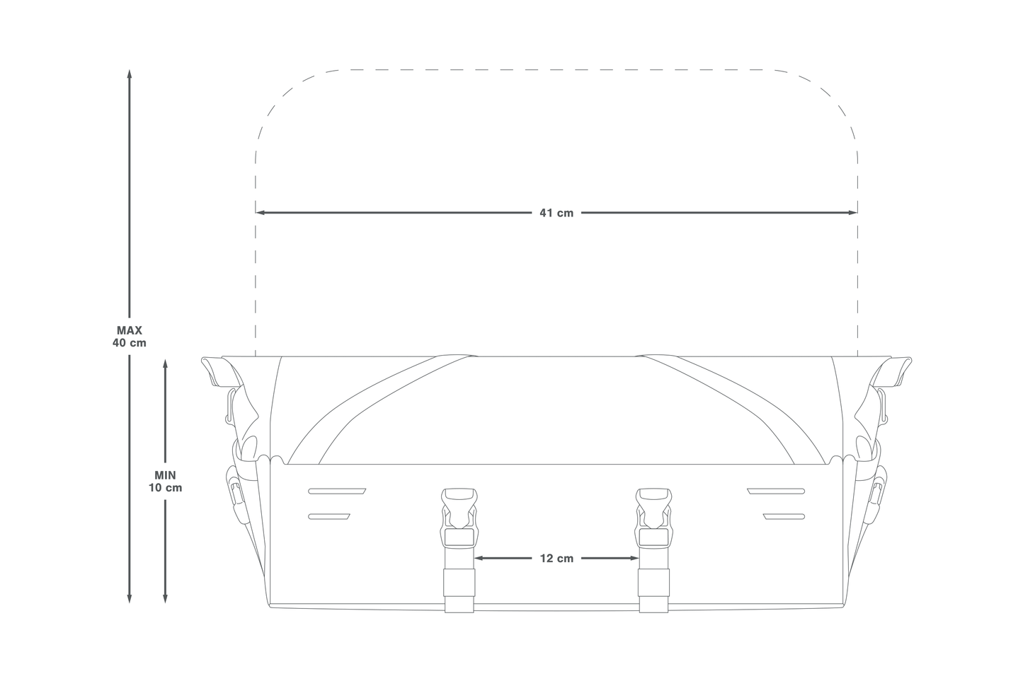 APIDURA EXPEDITION FRONT RACK PACK 30 L τσάντα τιμονιού μαύρο
