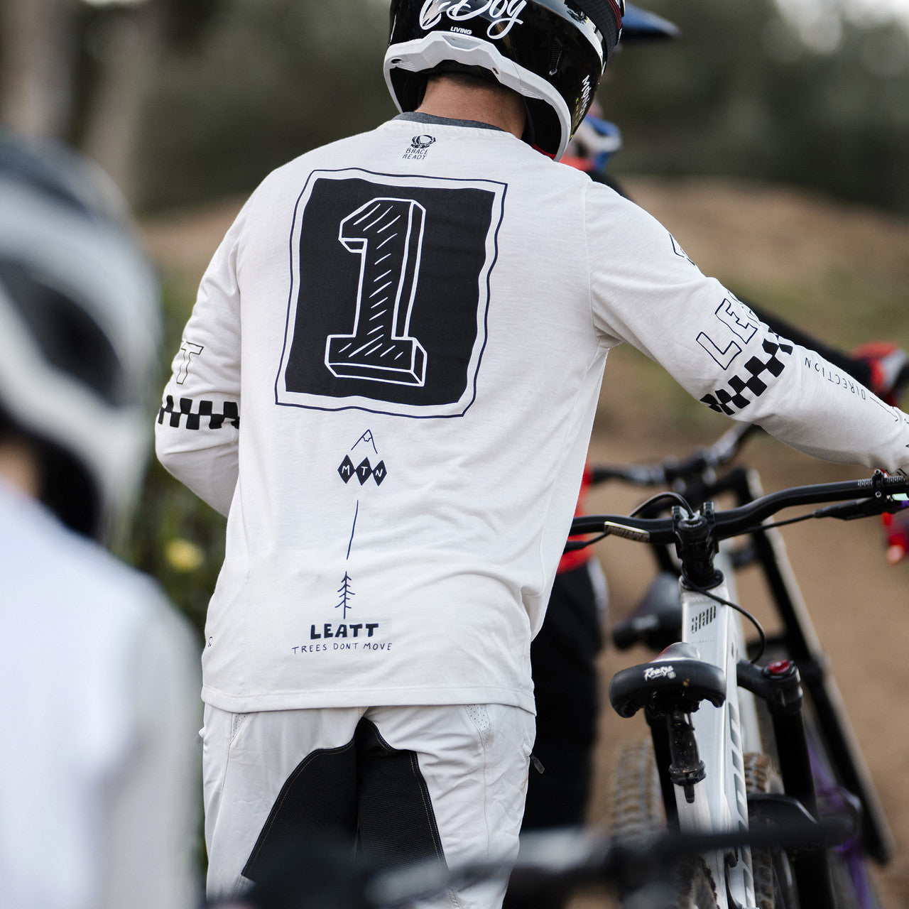 LEATT MTB Gravity 3.0 Long Sleeve Jersey Λευκό