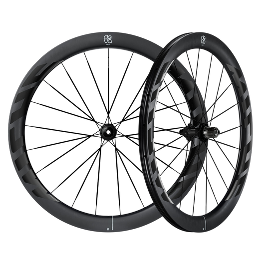 Pair of MICHE DEVA RD 52 Tubeless Ready Wheels (Center Lock) Black
