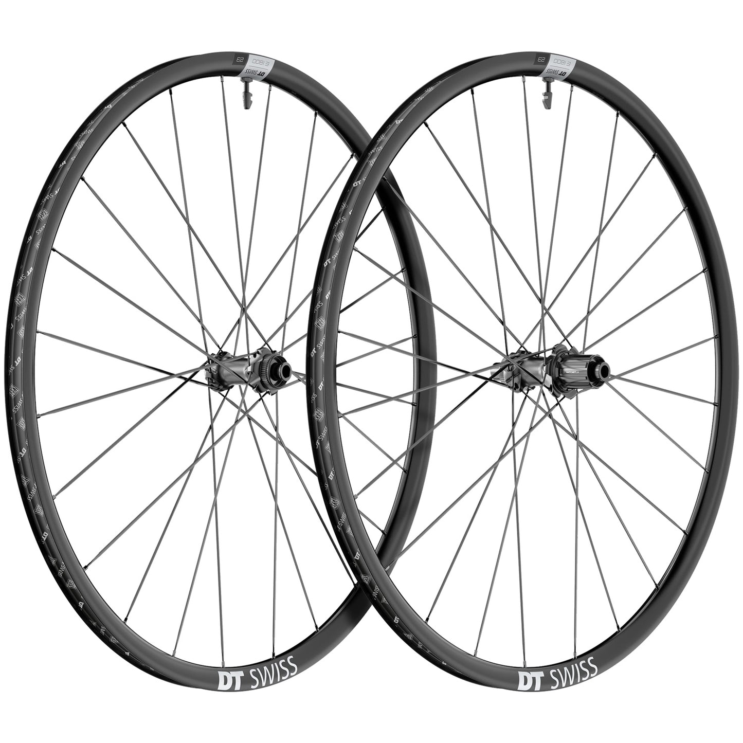 Pair of DT SWISS E 1800 SPLINE 23 DISC Tubeless Ready Wheels (Center Lock) 2024