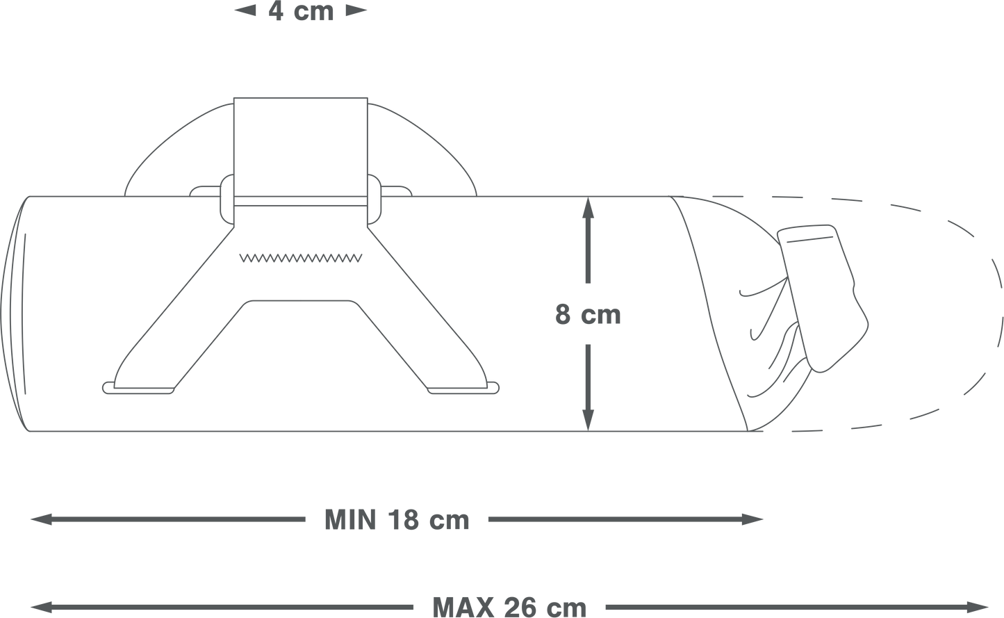 APIDURA EXPEDITION DOWNTUBE PACK 1.5 L τσάντα πλαισίου