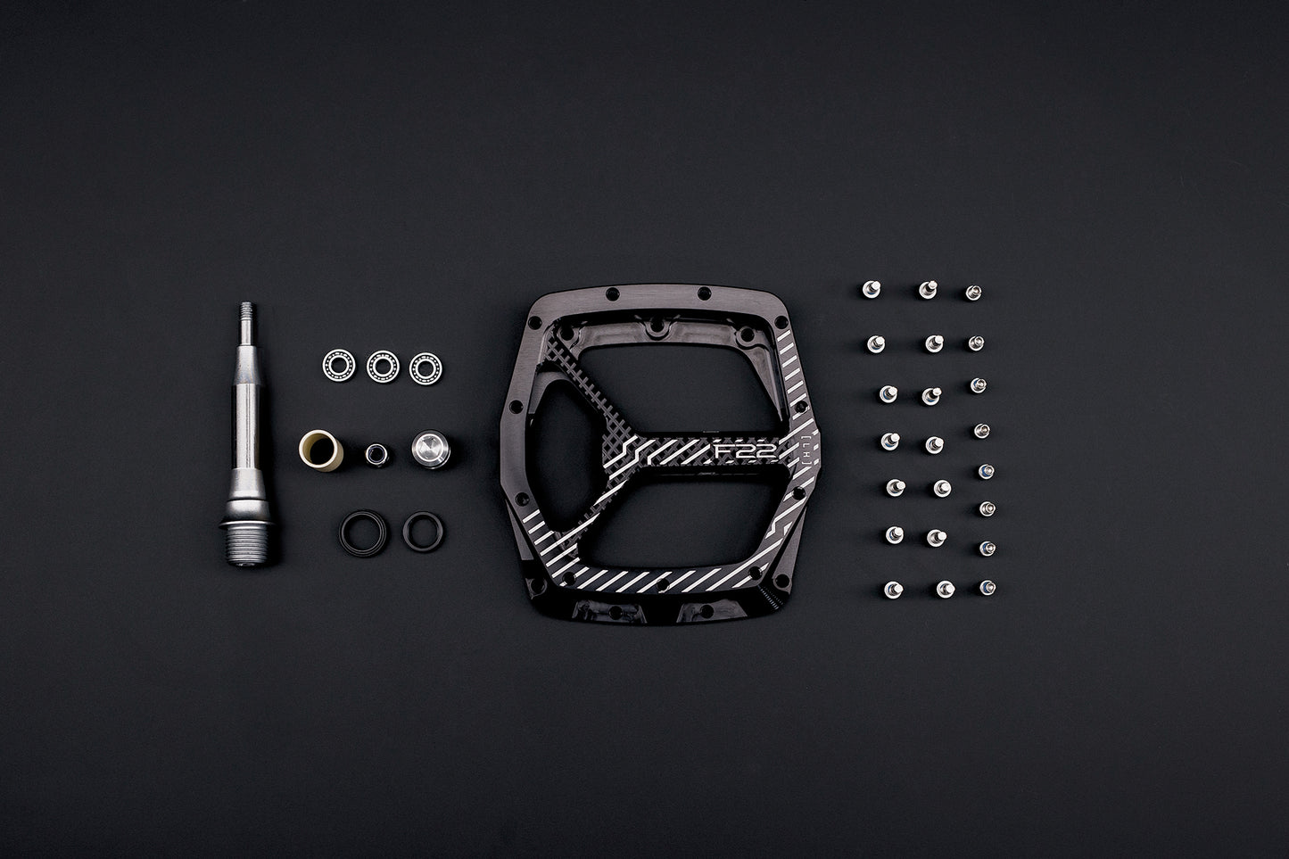 HOPE F22 Flat Pedals Μαύρο