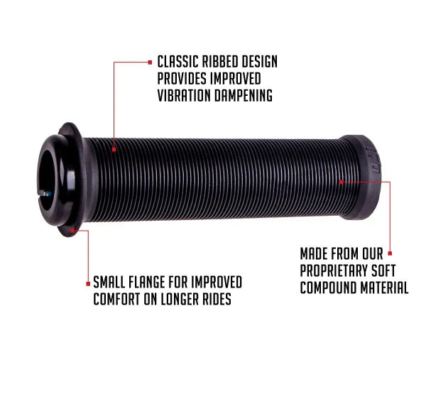 ODI LONGNECK V2.1 Lock-on Grips 135 mm Μαύρο