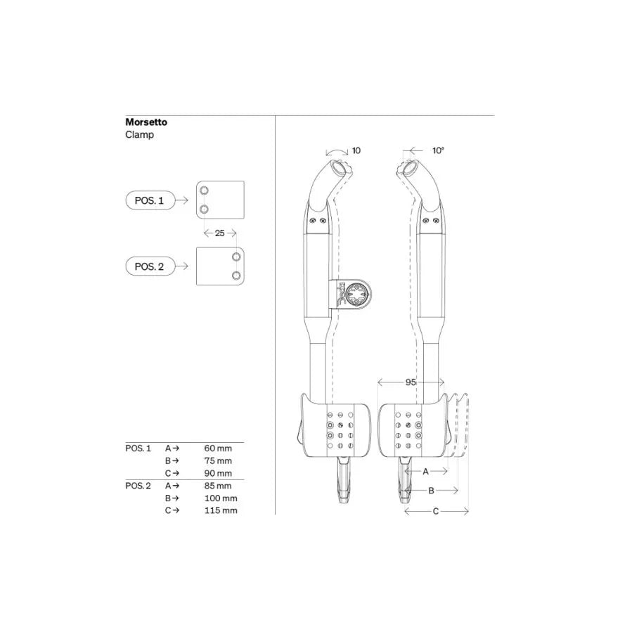 DEDA FAST PRO Επεκτάσεις κρεμάστρας DEDA FAST PRO