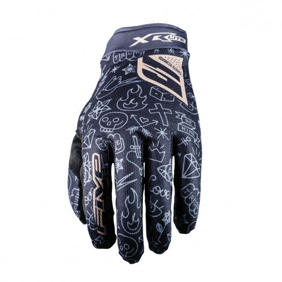 FIVE XR-LITE TATTOO Gloves, Black/Gold